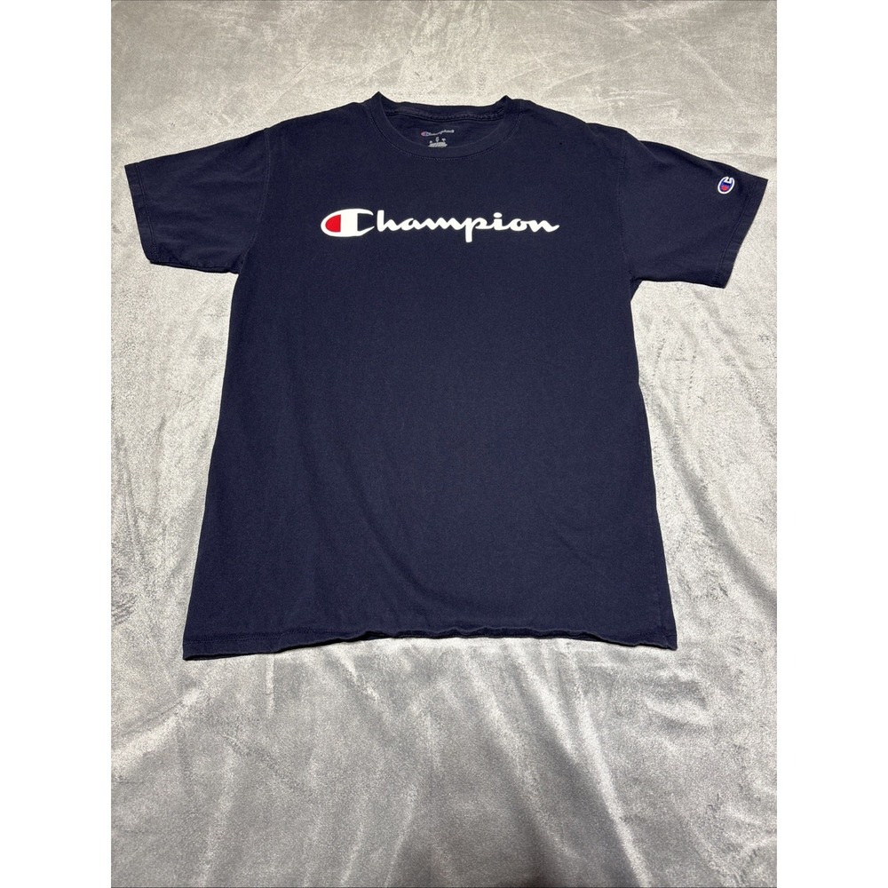 Champion Mens Size M Blue Short Sleeve T Shirt